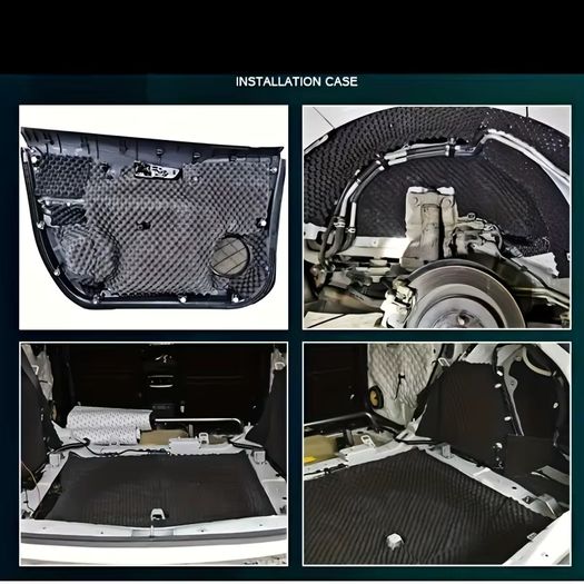 High-Density Self Adhesive Soundproofing Insulation Cotton Thickness Black Panels for Walls Soundproofing Insulation for Car Van Camper Caravan