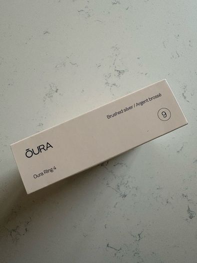 Oura Ring 4 Brushed Silver Size 9 - Brand New