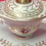 Vintage Miniature Tureen / Regal Porcelain  Pink/ Gold Floral Image 2