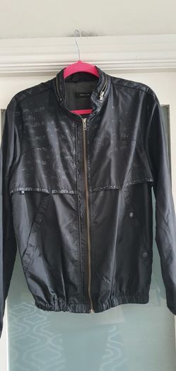 JUNK de LUXE Mens black hooded zip-up Sz S - Rrp 129.95 (New)