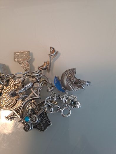 silver charm bracelet