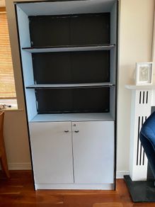 Blue dresser cabinet