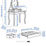 Dressing vanity table & stool Image 6