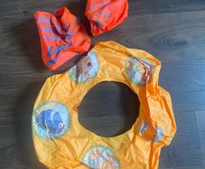 swimming arm bands and ring