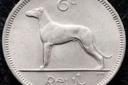 [#394] - Ireland 1968 | Irish 6p | Six Pence | Wolfhound | KM.13a | UNC