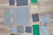 Lego baseplates and boat hull