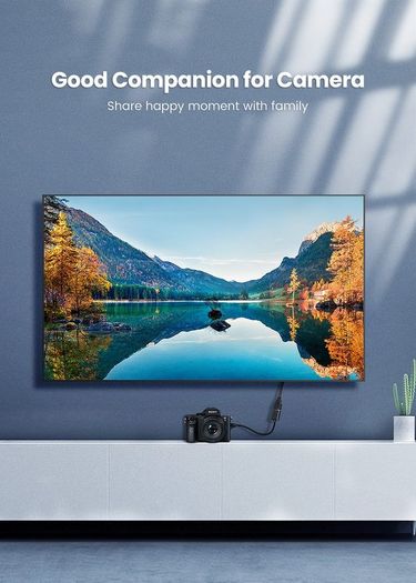 Ugreen Mini HDMI (Male) to HDMI (Female) 3D/UHD 4K@60Hz Bi-Directional Cable Adapter (Gold-Plated) (Brand New/Warranty)