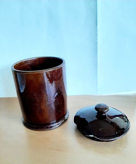 Old glazed jar