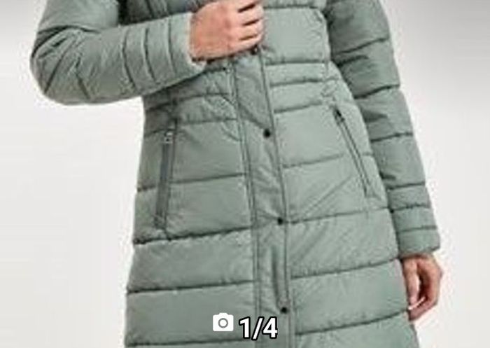Padded long coat