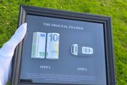 Gift 3D money frame art decor painting