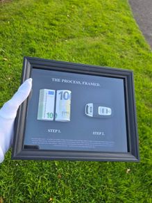 Gift 3D money frame art decor painting