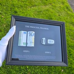 Gift 3D money frame art decor painting