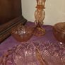 Art Deco Pink Glass Vanity Set Image 8
