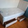 Single beds available in beautiful headboard style with mattress Image 4