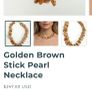 14 ct  pink Biwa stick and baroque freshwater pearl statement necklace. Image 10