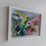 Original Abstract Painting Framed Original Floral Landscspe Garden Image 8