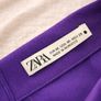 Zara Purple Ruched Mini Skirt Size M Excellent Condition Image 4