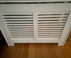 white radiator cover