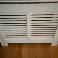 white radiator cover