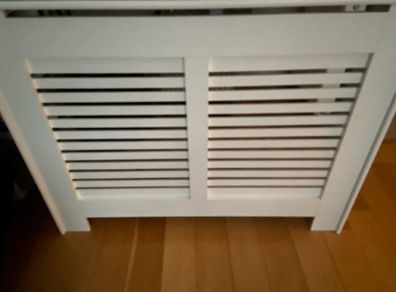 white radiator cover