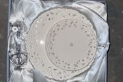 2 Tier Lace Cake Stand for Afternoon Tea - Cream