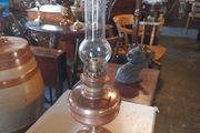 Antique Copper Oil Lamp