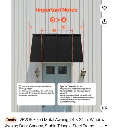 door awning.