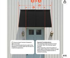 door awning.