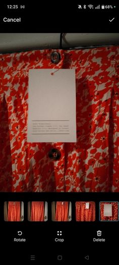 Asos Printed Crepe Midi Skirt features an orange ditsy floral print and a button down front. New with Tags