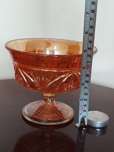 Vintage Carnival glass . Price from 25 euro.