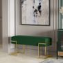 Axon Modern  Velvet Benches with Black/Gold/Silver  Metal Frame Image 10