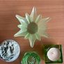 A Collection of Green Glass Items.(6) Image 3