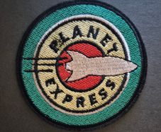 Futurama, planet express, cloth patch.