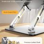 Ergonomic Laptop Stand for Desk, Dual-Bar Support & Height Adjustable Laptop Riser Holder, Ventilated Portable & Foldable Computer Stand, Compatible with MacBook Air Pro Image 3