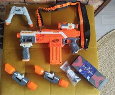 Nerf Retaliator gun set with mods