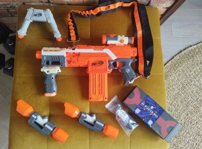 Nerf Retaliator gun set with mods