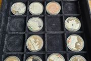 Germany 2014 Silver Plated Coins Medals Cities of Germany in Nice Presentation Case