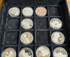 Germany 2014 Silver Plated Coins Medals Cities of Germany in Nice Presentation Case