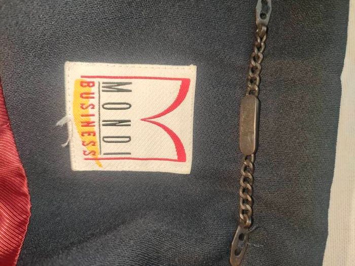 Vintage 90s Mondi Business maxi navy overcoat blazer