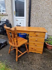 Desk and chair