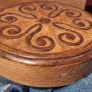 Heavy Celtic Oak Sculptures Bog Oak Style Relief Carvings Image 10