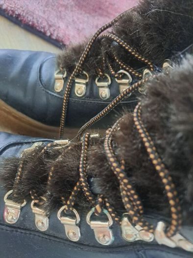 Zara winter ski fur boots uk4.5 37