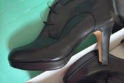 Kendra Apple Heeled Ankle Boots Clarks Black in box