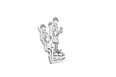 Fido Dido 7UP Retro Glossy Stickers 2-Pack
