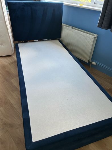 Respa single divan bed with matching headboard