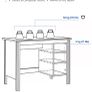 ikea desk brusali Image 4