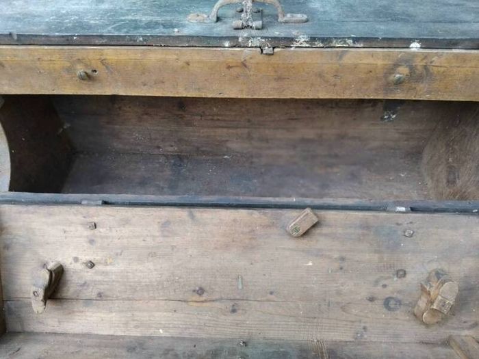 antique tool chest