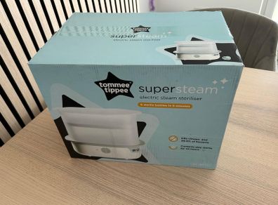 Tommee Tippee Supersteam Electric Steam Steriliser in white