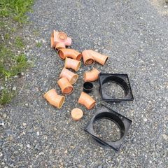 Job Lot of 110mm Underground Drainage Fittings / Bends