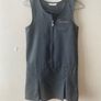 3 M&S grey pinafores (as new) age 9-10 Image 2